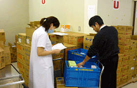 検品の様子